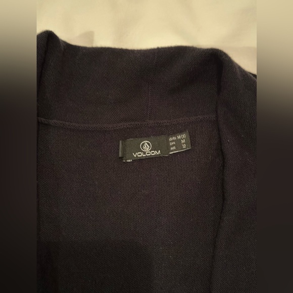 Volcom, size M, black shawl collar sweater - Picture 2 of 4